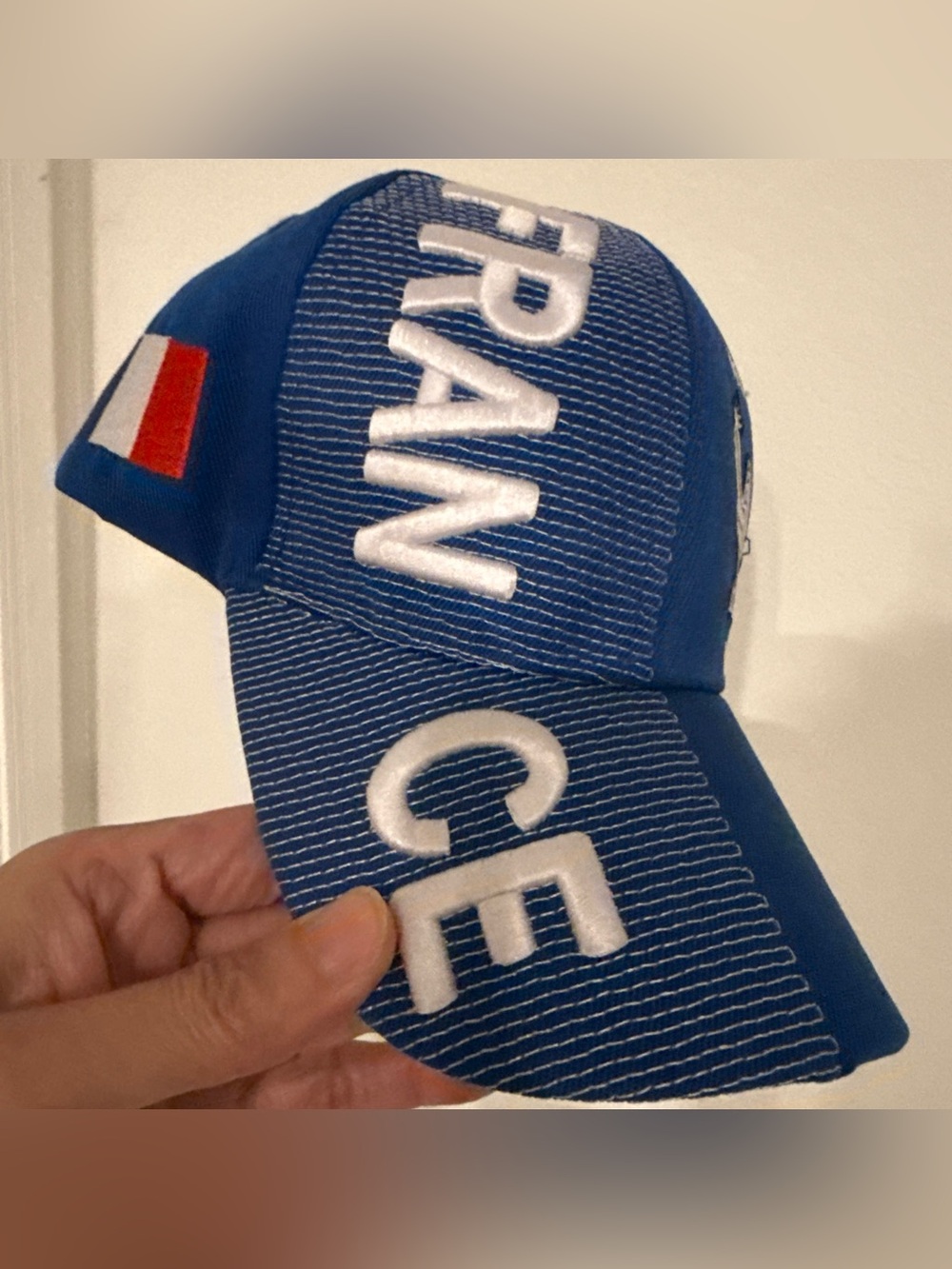 adidas Blue 'FRANCE' Embroidered Baseball Cap with Flag Patch